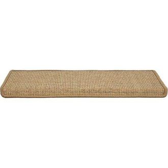 OEM Pelda&ntilde;os De Escalera De Sisal, Para Interior, 1 Pieza, Rectangulares (corcho, Con Borde, 65 X 24 Cm)