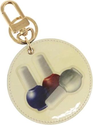 Louis Vuitton Pre-owned Accessories, female, Beige, Size: ONE SIZE Pre-owned Leather Key-holder