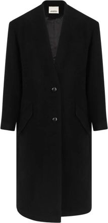 Isabel Marant Dames, Mantels, Zwart, Maat: 2XS