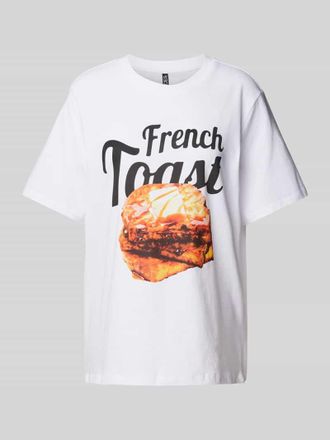 Pieces T-Shirt mit Motiv-Print Modell TALIA in Weiss, Gr&ouml;&szlig;e XS