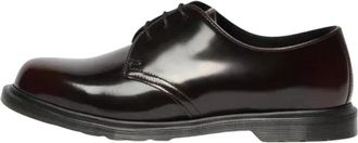 Dr. Martens Mayfare 3-Eye Shoe - Heren - Veterschoenen - Rood - 41 EU - Leer - Schoenen