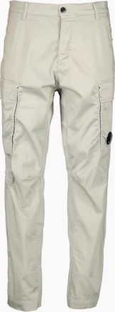C.P. Company Mens Satin Stretch Lens Cargo Pants - Grey - Size: 36
