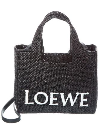 Loewe Font Small Raffia Tote