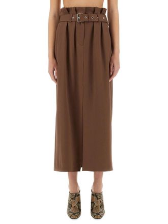 Dries Van Noten Wool Skirt With Belt