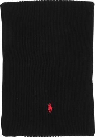 Polo Ralph Lauren Wollen Sjaal - Heren - Wintersjaals - Zwart - ONE Size - Wol - Accessoires