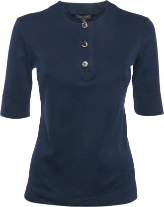 Louis Vuitton Top con bottoni - Blu