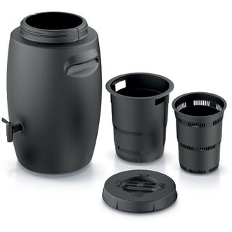 Prosperplast Contenitore per fertilizzanti da giardino combioliq da 55 l con rubinetto, nero