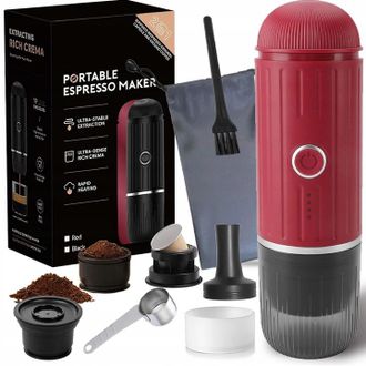OEM Mini Cafetera Port&aacute;til De Caf&eacute; Molido En C&aacute;psula Que Calienta El Agua A 19 Bares (100 W)