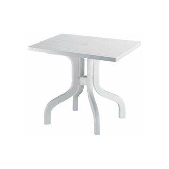 Scab Scab - Tavolo resina ribalto bianco 80 x 80 cm
