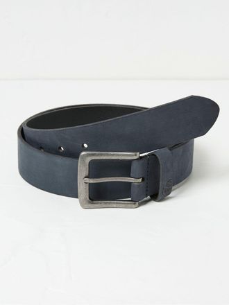 Fat Face FatFace Blue Nubuck Leather Belt