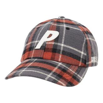 Palace Gore-Tex Plaid 6-Panel Cap Red P23H183