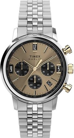 Timex Marlin Chronograph Bracelet Watch, 40mm in Stainless Steel at Nordstrom