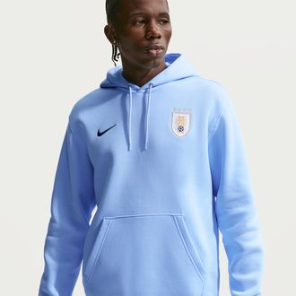 Nike Uruguay Club Nike Mens Soccer Pullover Hoodie in Blue | IO4723-425