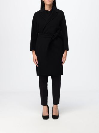 Max Mara S Max Mara Knee-Length Robe Coat in Pure Virgin Wool