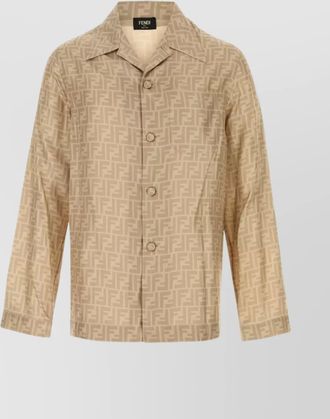Fendi printed pattern silk shirt