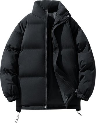 Generic Quilted Jackets for Women Hooded Puffer Down Winter Coat Ladies Padded Hoodie Top Lightweight Waterproof Jacket Casual Warm Outerwear Plus Size