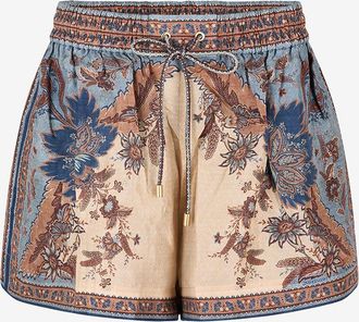 Zimmermann Gebl&uuml;mte Seidenshorts Ascension Relaxed
