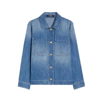 Max Mara Denim Jackets, female, Blue, Size: XS Galante Jacket