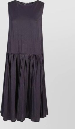 Apuntob sleeveless pleated jersey midi dress