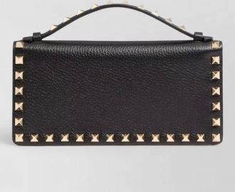 Valentino Garavani rockstud spike leather chain clutch bag