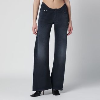 Balenciaga Navy blue jeans with curved waist