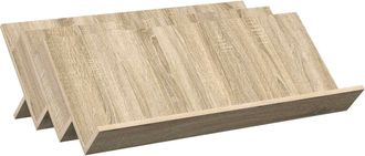 vidaXL Estante De Revistas Con Estante Roble Sonoma 90 X 53 X 28,5 Cm Vidaxl