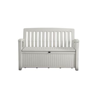 Keter Patio Bench panchina baule cassapanca esterno in resina effetto legno 260L - Keter