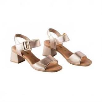 Remonte Womens Heeled Sandal In Metallic