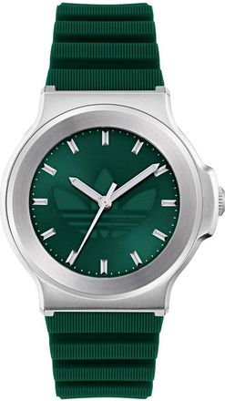adidas Originals ADIDAS Originals Expression Three Unisexs Green Watch AOFH25501 Silicone - One Size