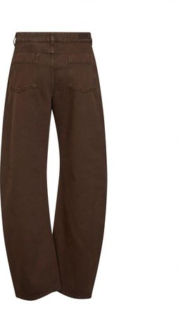 Christophe Lemaire High-Waisted Curved Jeans - Brown