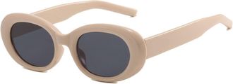 Generic Womens Outdoor Vacation Sunglasses Driving Mens Sports Sun Glasses(Beige)