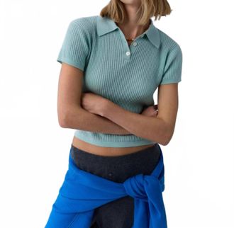 Guest In Residence Shrunken Polo In Seaglass