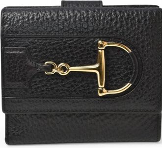 Gucci Black Leather Wallet (Tri-Fold) (Pre-Owned)