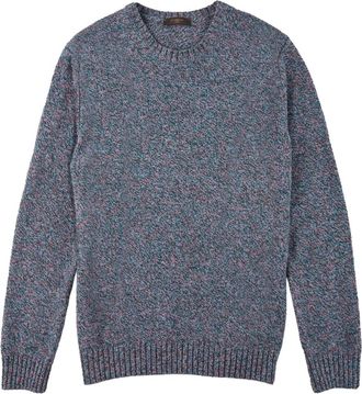 Zanone crew-neck sweater - men - Virgin Wool - 46 - Blue