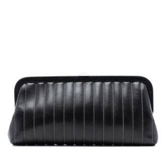 Chanel Black Quilted Lambskin Mademoiselle Ligne Clutch