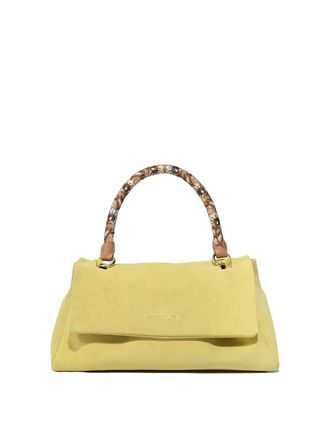 Orciani Sveva Longuette Peach Flowers Bag