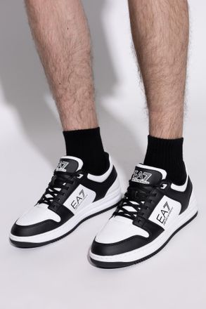 Emporio Armani Sports Shoes With Logo, Mens, Black