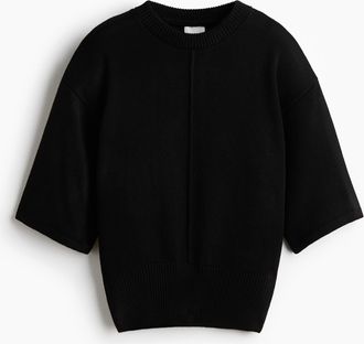 H&M Stricktop - Schwarz