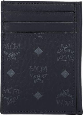 MCM N/S Card Case in Visetos Original in Black at Nordstrom
