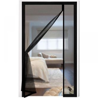 OEM Mosquitera Magn&eacute;tica Para Puerta De Balc&oacute;n, 100 X 220 Cm, Fabricada En Fibra De Vidrio, Apertura Lateral, Cortina Magn&eacute;tica Para Balc&oacute;n, Sal&oacute;n, Dormit