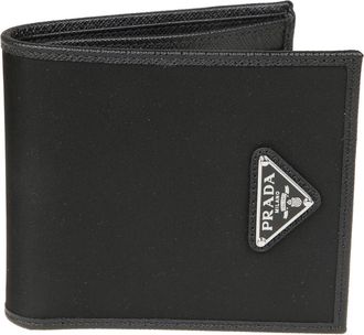 Prada Re-Nylon Wallet - Heren - Portefeuilles - Zwart - ONE Size - Nylon - Accessoires