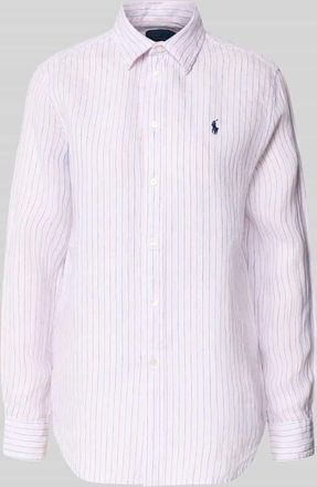 Polo Ralph Lauren Hemdbluse aus reinem Leinen in Rosa, Gr&ouml;&szlig;e XL