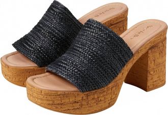 Seychelles Womens Applause Woven Sandal In Black
