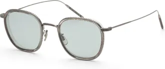 Oliver Peoples Mens 48mm Silver Workman Gray Opticals