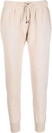 Brunello Cucinelli Beige Wool Relaxed Trousers, Size Medium