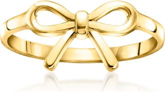 Canaria Canaria 10kt Yellow Gold Bow Ring
