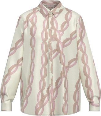 Marella Camisa de Sarga - Blouses & Shirts - Mujer - Beige - L
