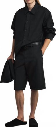 A Gold E Cotton Cosmo Shorts In Black