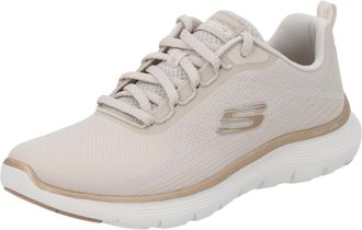 Skechers 150217 NTGD Womens Lace-Up Textile Shoes in Beige, Nature Gold, 6 UK