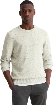 Marc O'Polo Rundhalspullover MARC OPOLO, Herren, Gr. XL, wei&szlig; cotton, Strick, Obermaterial: 31% Wolle, 29% Schurwolle, 20% Polyamid, 20% Viskose, Rundhals, B&uuml;ndch